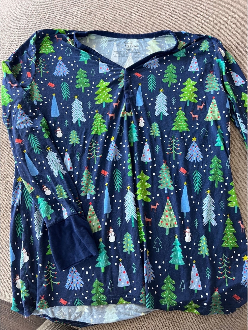 Little Sleepies Merry & Bright Top